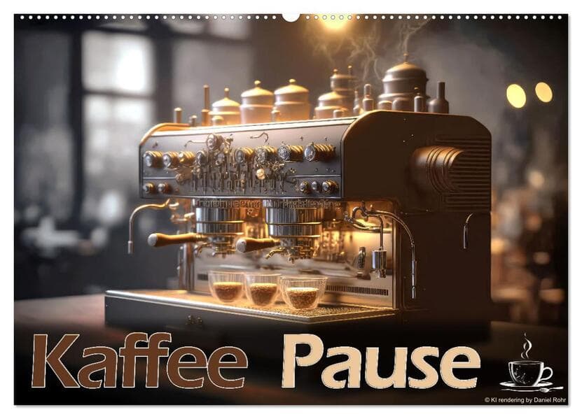 Kaffee Pause (Wandkalender 2026 DIN A2 quer), CALVENDO Monatskalender