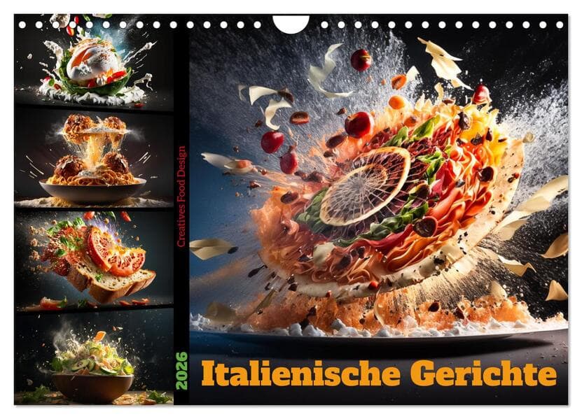 Italienische Gerichte (Wandkalender 2026 DIN A4 quer), CALVENDO Monatskalender