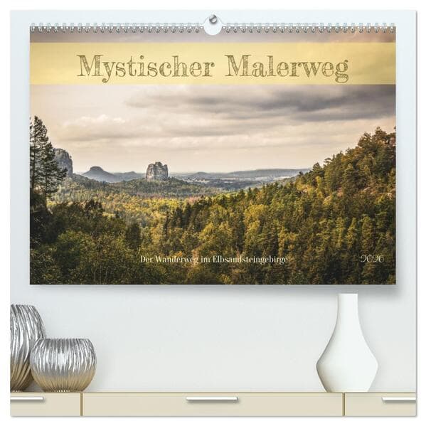 Mystischer Malerweg (hochwertiger Premium Wandkalender 2026 DIN A2 quer), Kunstdruck in Hochglanz