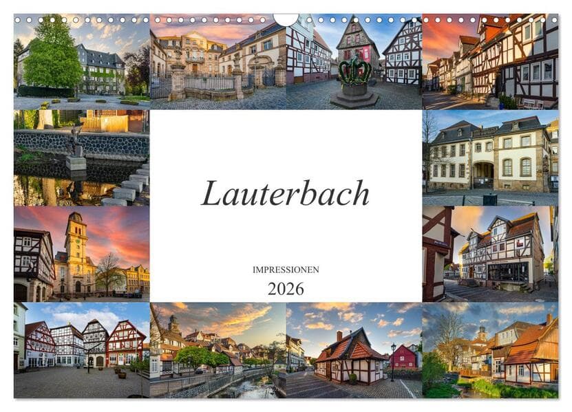 Lauterbach Impressionen (Wandkalender 2026 DIN A3 quer), CALVENDO Monatskalender