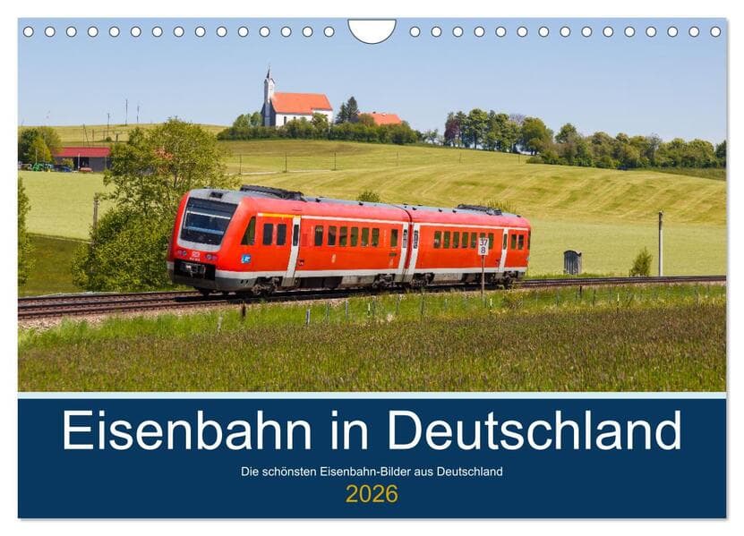 Eisenbahn in Deutschland (Wandkalender 2026 DIN A4 quer), CALVENDO Monatskalender