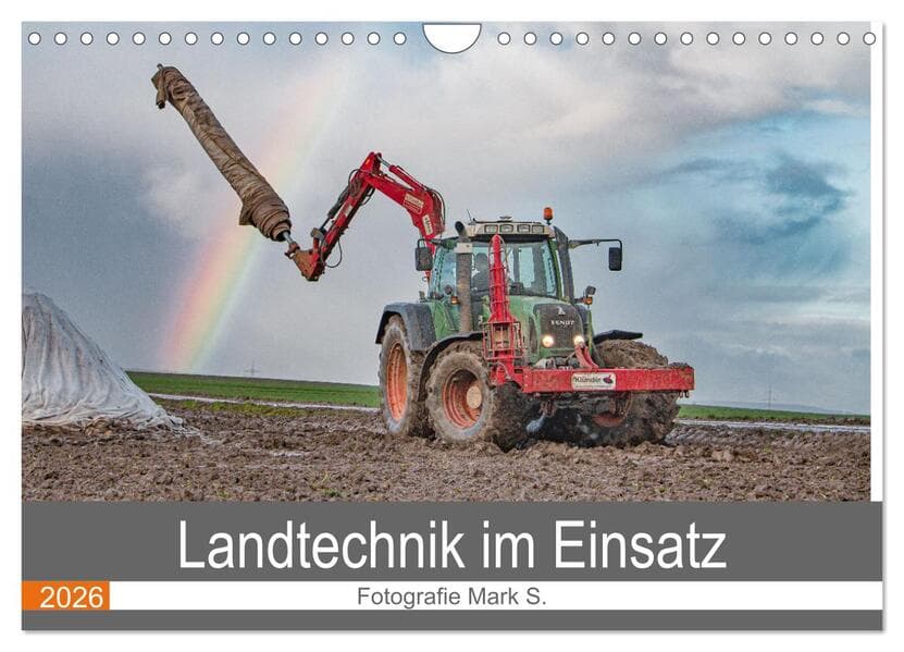 Landtechnik im Einsatz (Wandkalender 2026 DIN A4 quer), CALVENDO Monatskalender
