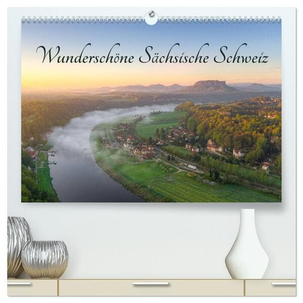 Wunderschöne Sächsische Schweiz (hochwertiger Premium Wandkalender 2026 DIN A2 quer), Kunstdruck in Hochglanz