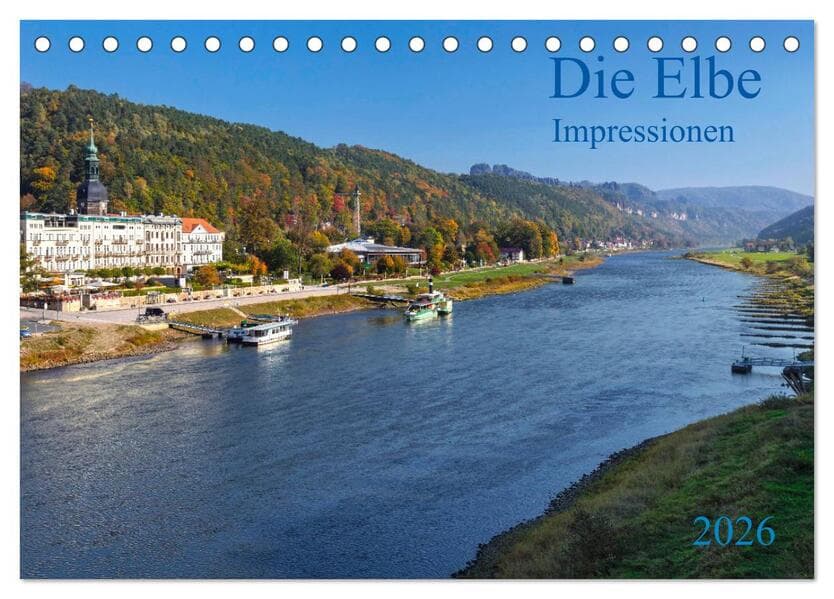 Die Elbe Impressionen (Tischkalender 2026 DIN A5 quer), CALVENDO Monatskalender
