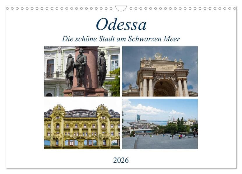Odessa- Die schöne Stadt am Schwarzen Meer (Wandkalender 2026 DIN A3 quer), CALVENDO Monatskalender