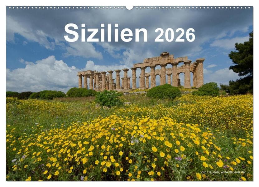 Sizilien 2026 (Wandkalender 2026 DIN A2 quer), CALVENDO Monatskalender