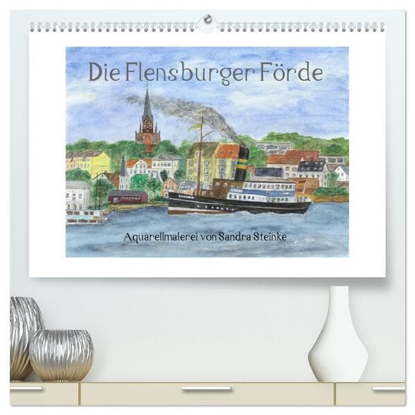Die Flensburger Förde (hochwertiger Premium Wandkalender 2026 DIN A2 quer), Kunstdruck in Hochglanz