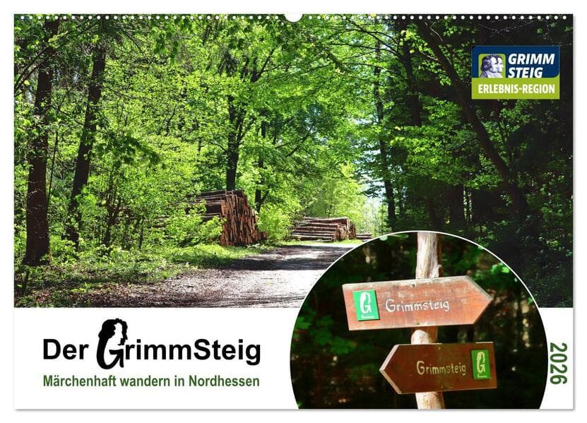 Der Grimmsteig (Wandkalender 2026 DIN A2 quer), CALVENDO Monatskalender