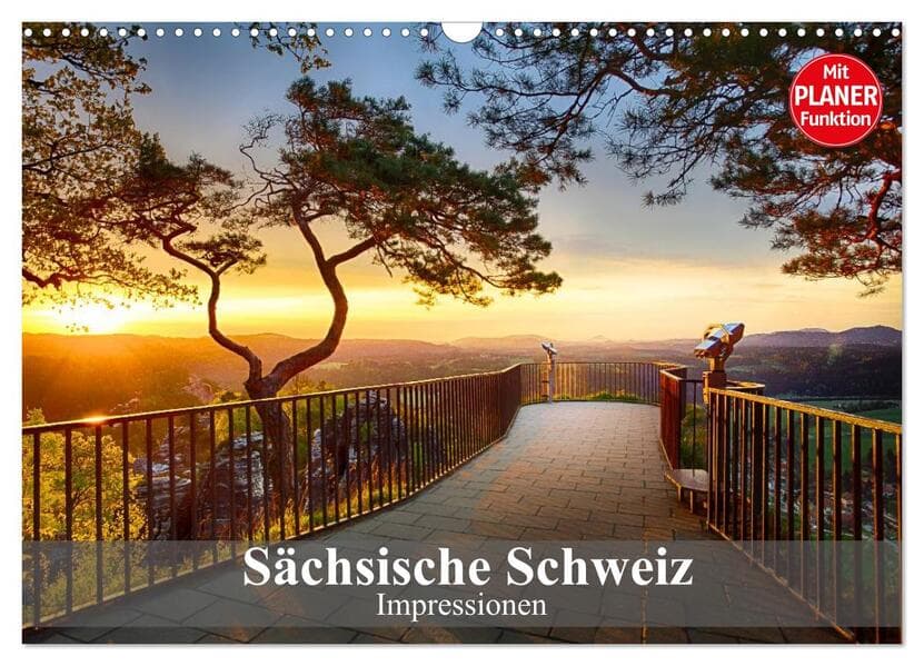 Sächsische Schweiz - Impressionen (Wandkalender 2026 DIN A3 quer), CALVENDO Monatskalender