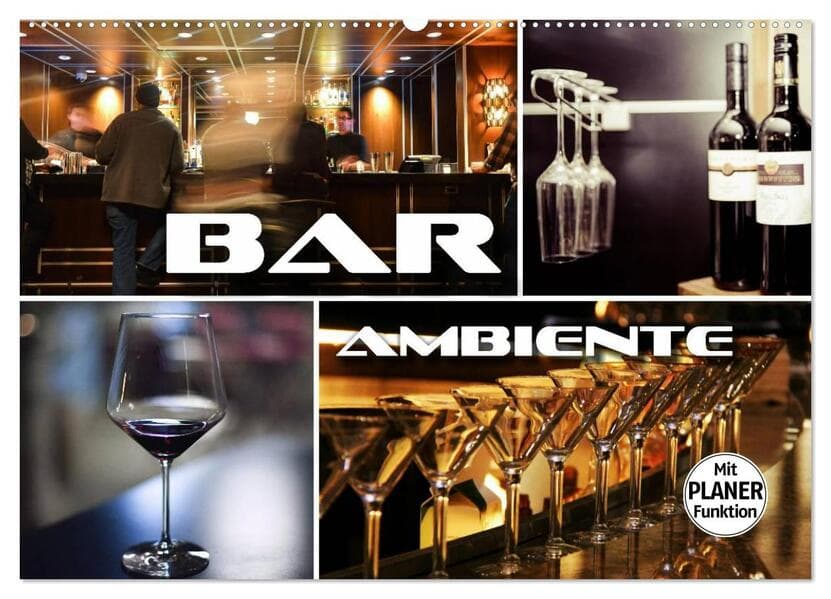 Bar Ambiente (Wandkalender 2026 DIN A2 quer), CALVENDO Monatskalender
