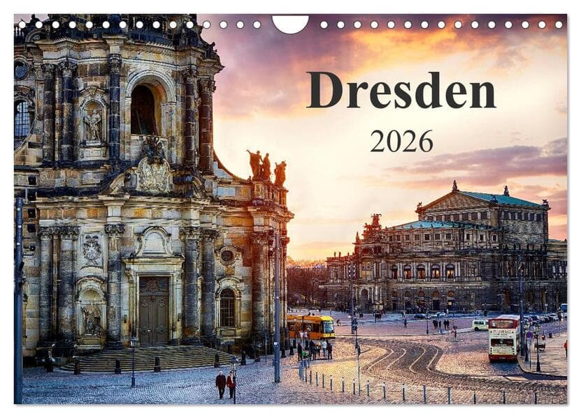 Dresden 2026 / Geburtstagskalender (Wandkalender 2026 DIN A4 quer), CALVENDO Monatskalender