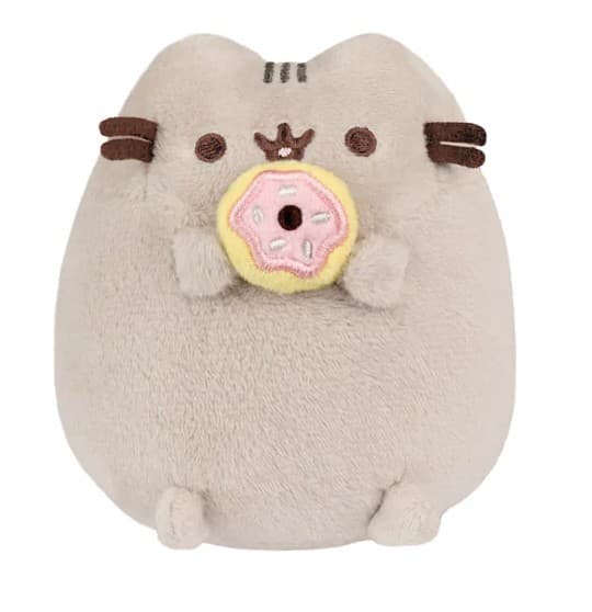 Aurora 61524 - Pusheen Doughnut Small, Plüschtier mit Donut, 13 cm