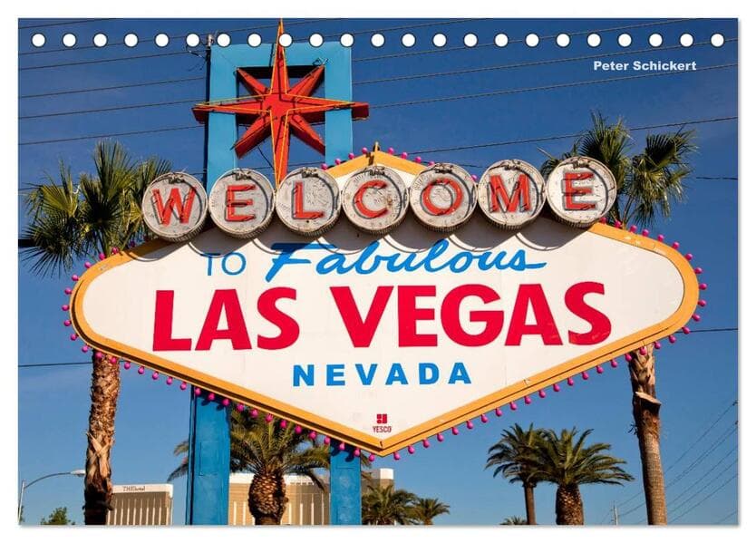 Las Vegas (Tischkalender 2026 DIN A5 quer), CALVENDO Monatskalender