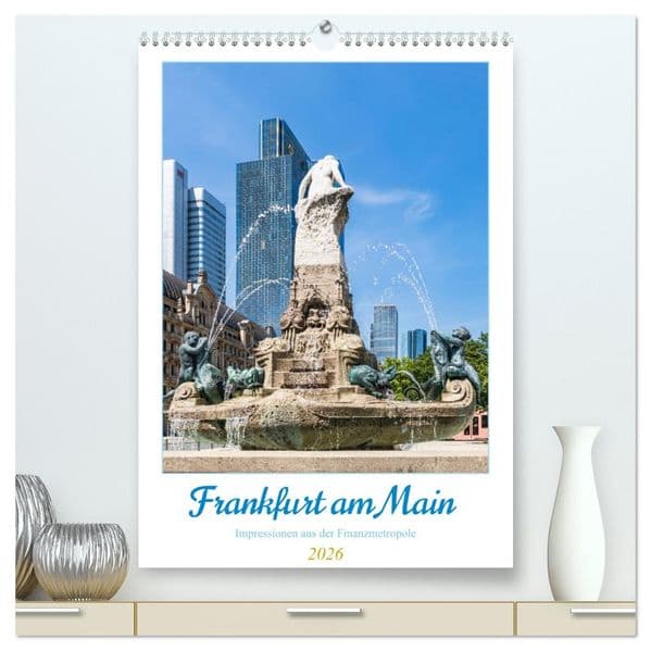 Frankfurt am Main - Impressionen aus der Finanzmetropole (hochwertiger Premium Wandkalender 2026 DIN A2 hoch), Kunstdruck in Hochglanz