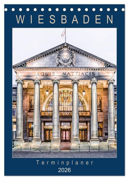 Wiesbaden Terminplaner (Tischkalender 2026 DIN A5 hoch), CALVENDO Monatskalender