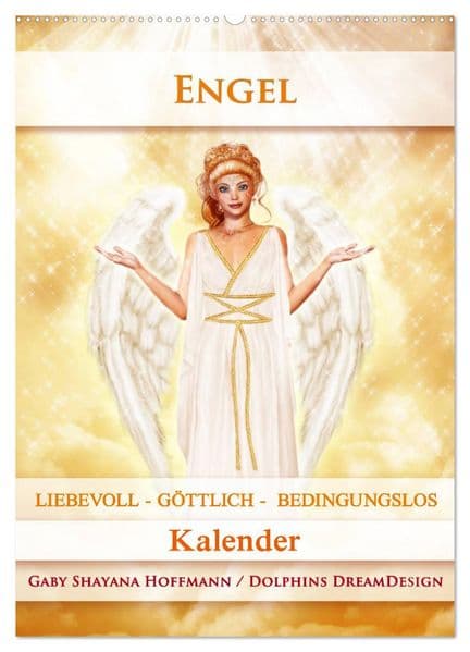 Engel - Kalender (Wandkalender 2026 DIN A2 hoch), CALVENDO Monatskalender