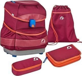 Schulranzen-Set BUDDY 4-teilig in beet red/chili