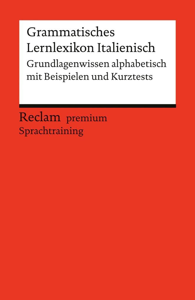 Grammatisches Lernlexikon Italienisch