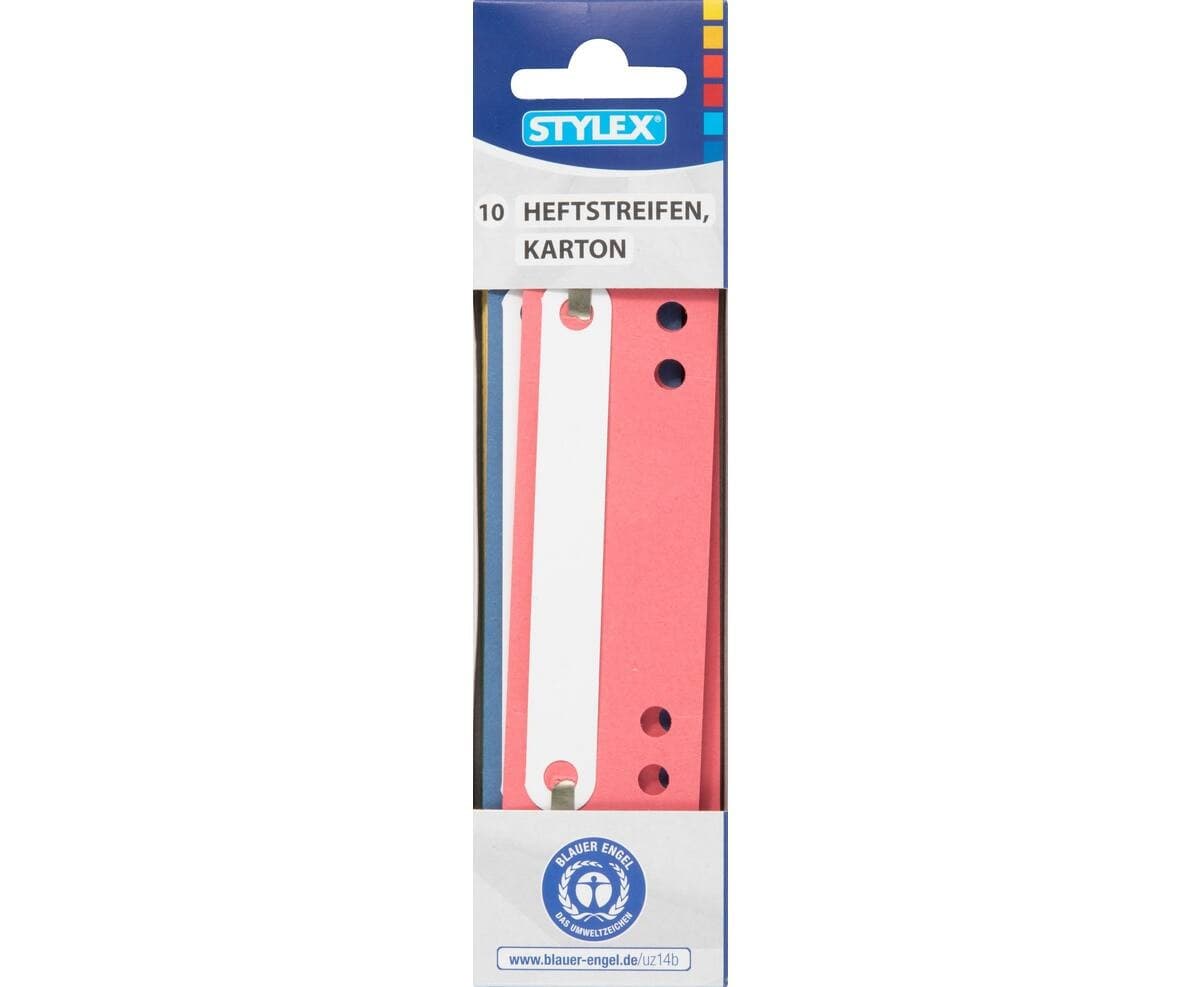 Stylex Heftstreifen, 10er Packung, Blauer Engel