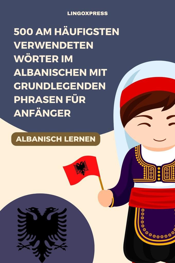 500 am häufigsten verwendeten Wörter im Albanischen mit grundlegenden Phrasen für Anfänger