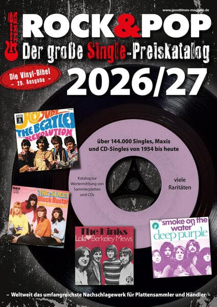Der große Rock & Pop Single Preiskatalog 2026/27