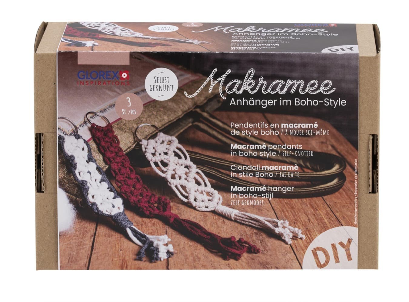Bastelset Makramee Anhänger Boho-Style