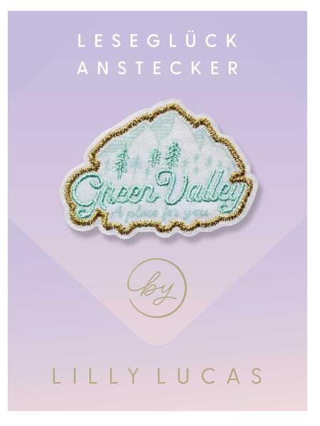 Leseglück-Anstecker 'Green Valley - a place for you'