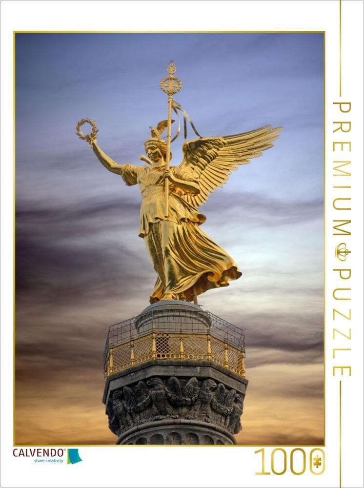 CALVENDO Puzzle Berlin - Goldelse auf der Siegessäule | 1000 Teile Lege-Größe 64x48cm Foto-Puzzle für glückliche Stunden: Ikonisches Wahrzeichen im Herzen der Hauptstadt.