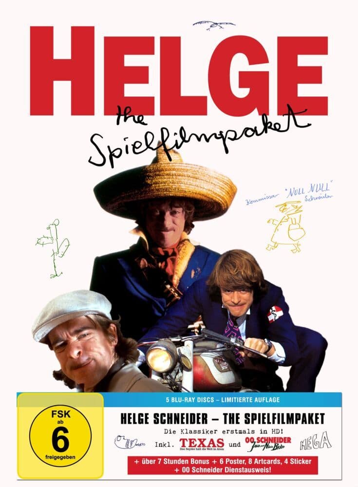 Helge Schneider - The Spielfilmpaket (Limitierte Capbox) (5 Blu-ray Discs): Deutsch für Hörgeschädigte