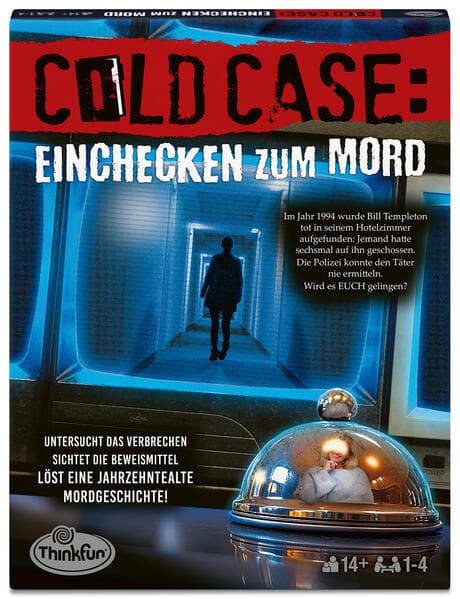 ThinkFun Cold Case: Einchecken zum Mord - Kombinationsspiel ab 14 Jahre