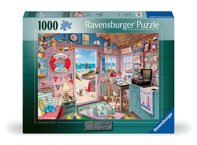 Erwachsenenpuzzle 1000 Teile - Die Strandhütte
