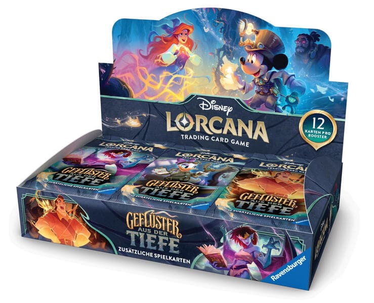 Disney Lorcana TCG: Geflüster aus der Tiefe - Display mit 24 Booster Packs (Deutsch)