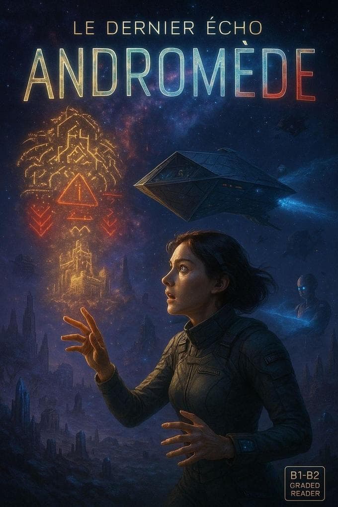 Le Dernier Écho Andromède - Lecture en français : Un voyage interstellaire pour apprenants de niveau intermédiaire (B1-B2)