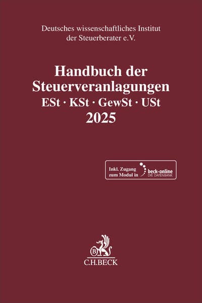 Handbuch der Steuerveranlagungen 2025