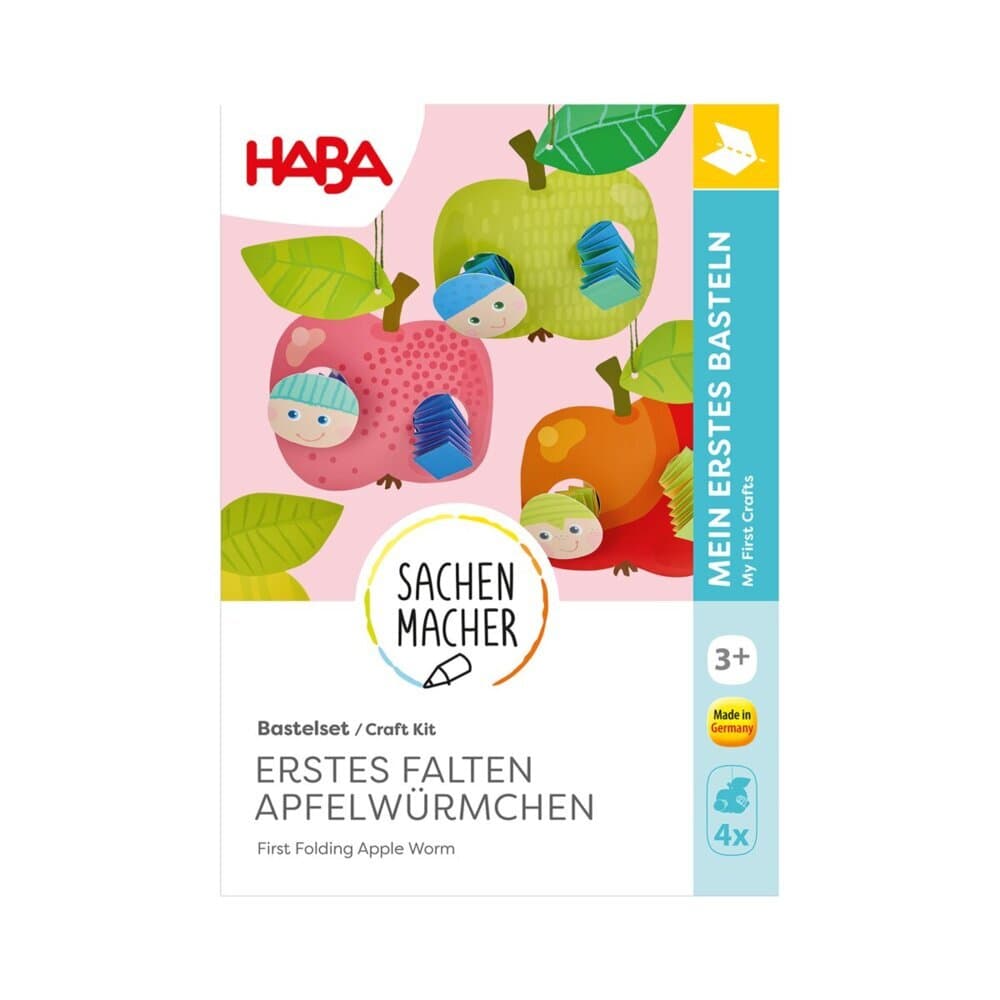 Bastelset - Erstes Falten Apfelwürmchen
