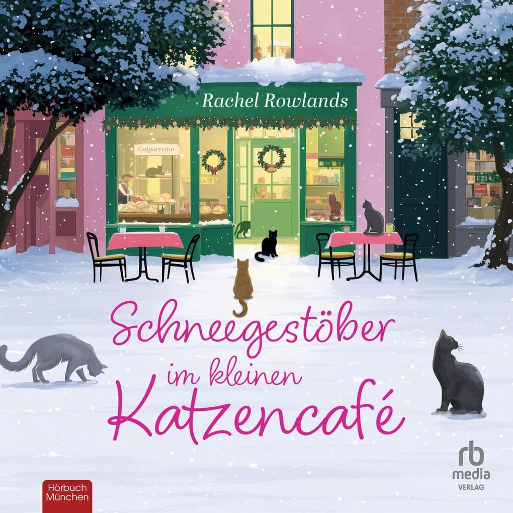 Schneegestöber im kleinen Katzencafé
