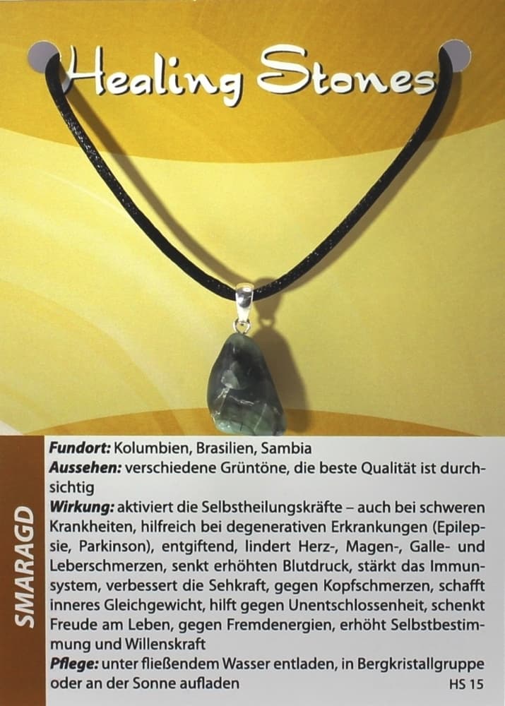 Smaragd Maxicard Healing Stones, R143-15