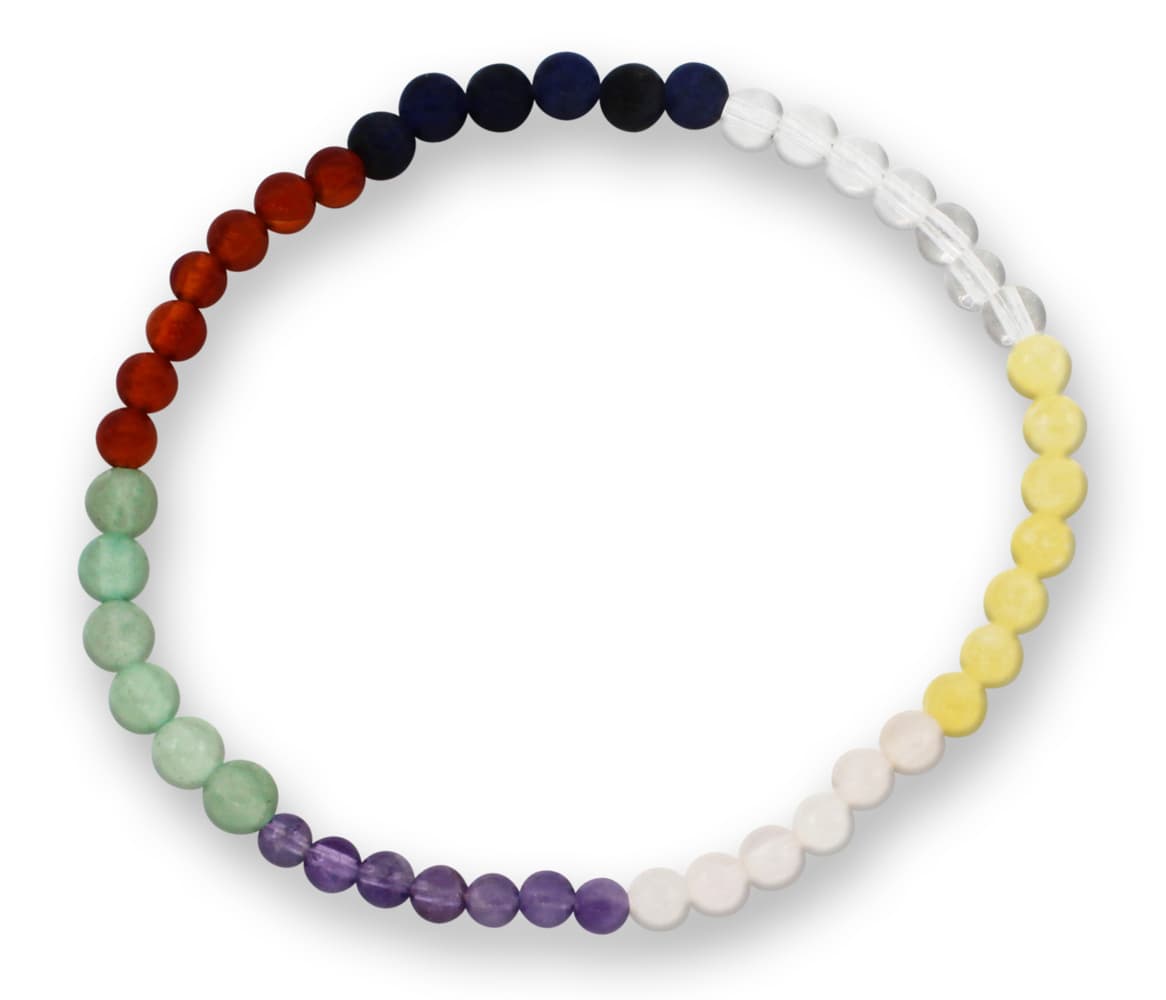 Multicolor Edelsteinarmband 3-4mm, J748-40