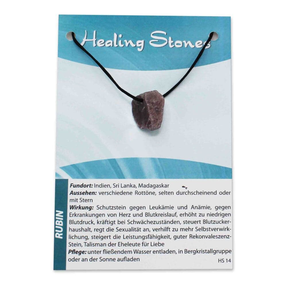 Rubin Maxicard Healing Stones, R143-14