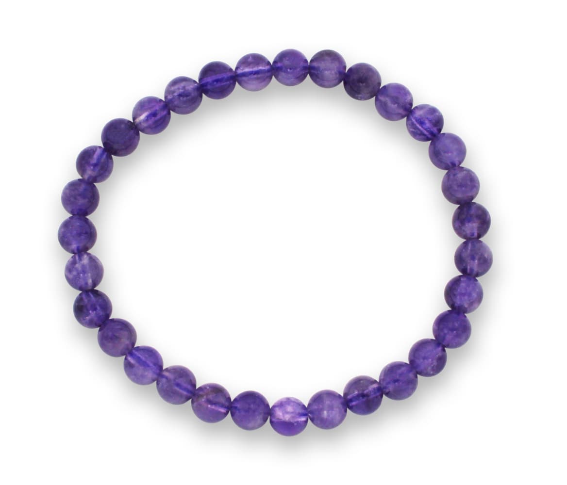 Amethyst Edelsteinarmband 6mm, J749-03