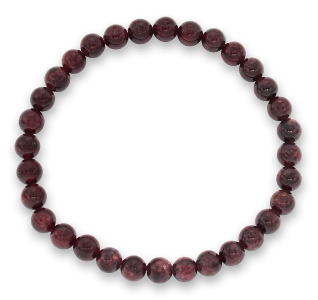 Granat Edelsteinarmband 6mm, J749-29