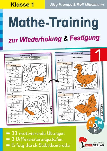 Mathe-Training zur Wiederholung und Festigung / Klasse 1