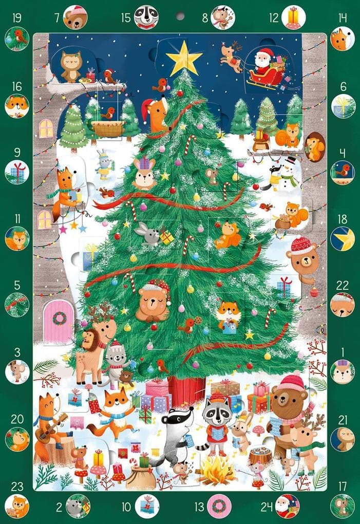 Mein Wimmel-Adventskalender: Kunterbunter Weihnachtsbaum