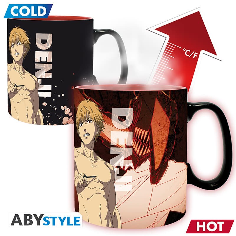 CHAINSAW MAN - Mug Heat Change- 460ml- Denji & Aki - cardboard