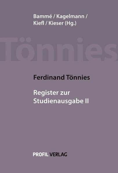Gesamtregister und Werkverzeichnis zur Studienausgabe II