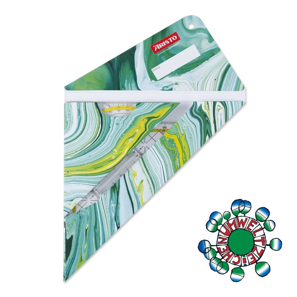 ARISTO Geocover 3 in 1 Geo und TZ Dreieck Mystic Green, 1 x AR1552 u AR1650/2