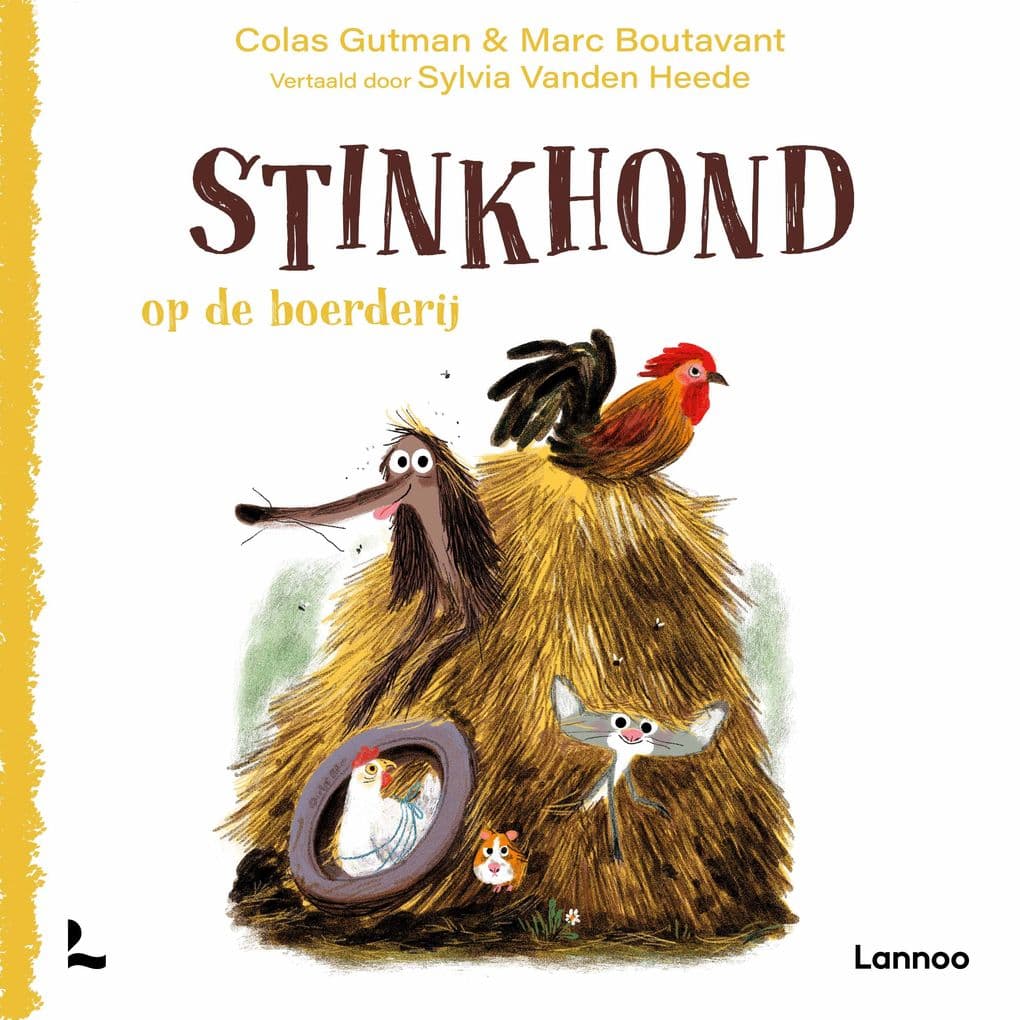 Stinkhond op de boerderij