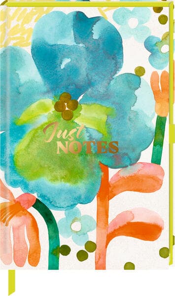 Notizbuch DIN A6 - Just Notes (Blue Flower)