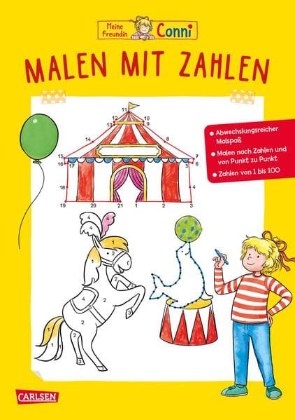 Conni Gelbe Reihe (Beschäftigungsbuch): Malen mit Zahlen