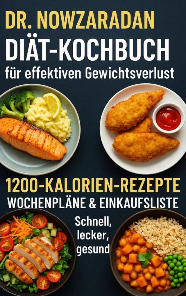 Dr. Nowzaradans Diät-Kochbuch für effektiven Gewichtsverlust: 1200-Kalorien-Rezepte, Wochenpläne & Einkaufsliste - schnell, lecker, gesund